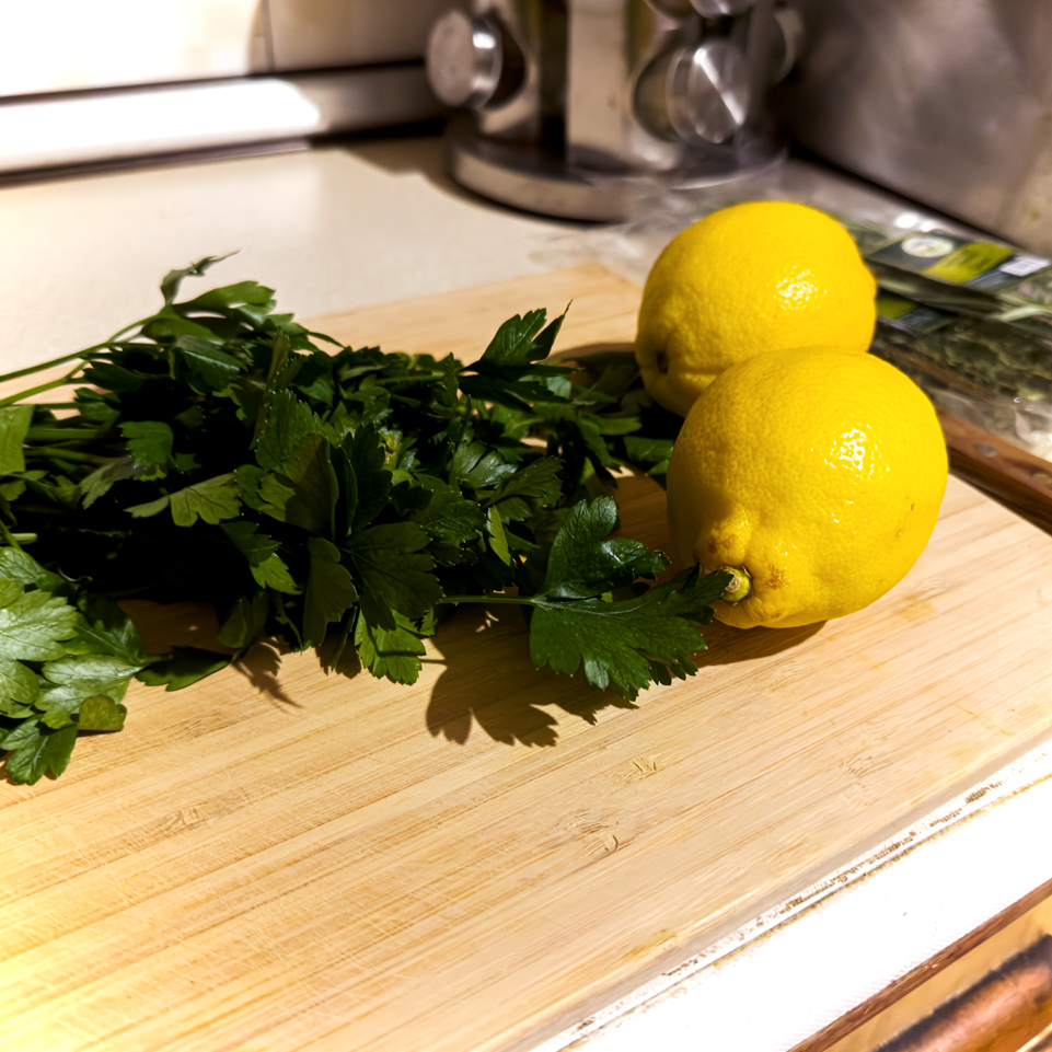 Christmas Turkey. Lemon, parsley